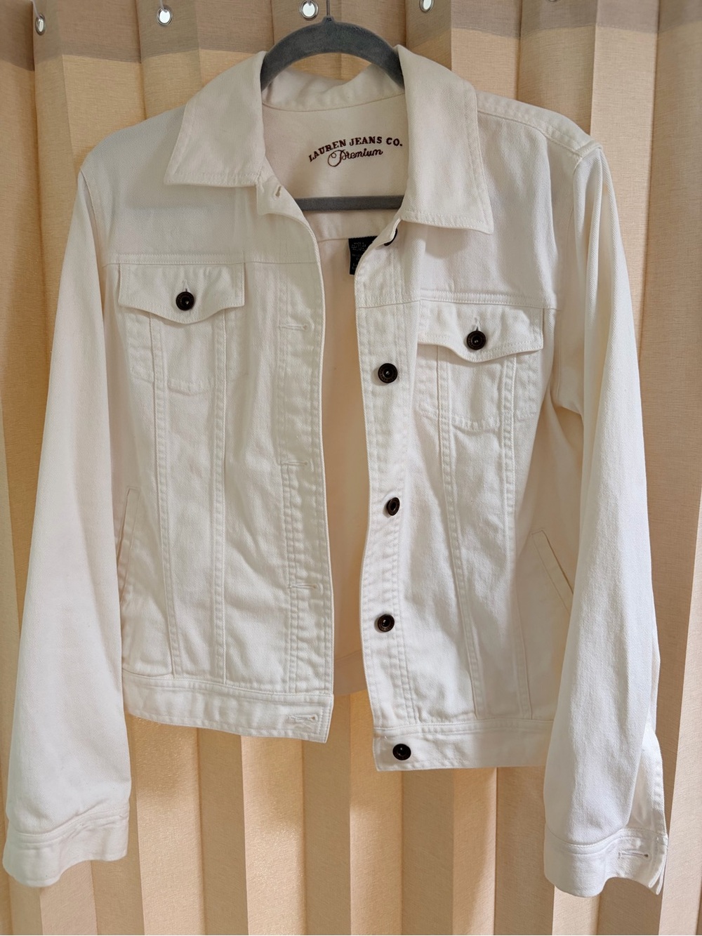 Lauren Ralph Lauren White Denim Truck Jacket